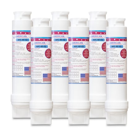 American Filter Co Frigidaire 12505454226 Comparable Refrigerator Water Filters (made by Model number AFC-RF-F2), 6PK 012505454226-AFC-RF-F2-6-92673